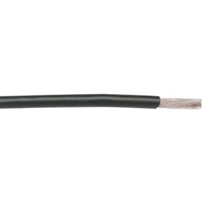 Alpha Wire Hook-up Wire TEFLON Series Black 0.33 mm² Hook Up Wire, 22 AWG, 19/0.16 mm, 30m, PTFE Insulation, 5875 BK005