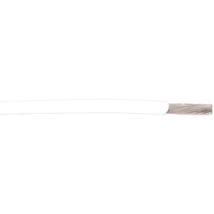 Alpha Wire Hook-up Wire TEFLON Series White 0.09 mm² Hook Up Wire, 28 AWG, 19/40, 30.5m, PTFE Insulation, 2842/19 WH005