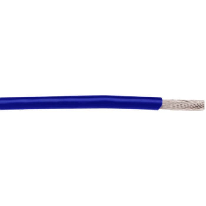 Alpha Wire Hook-up Wire TEFLON Series Blue 0.24 mm² Hook Up Wire, 24 AWG, 19/36, 30.5m, PTFE Insulation, 2844/19 BL005