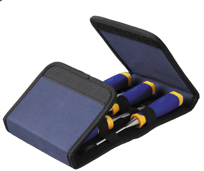 Irwin 5 Piece Steel Wood Chisel Set, 1.0 in, 1/2 in, 1/4 in, 3/4 in, 3/8 in Blade Width