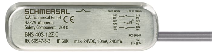 Interrupteur de sécurité sans contact Schmersal BNS40S 100V c.a. / V c.c. Câble de 1 m