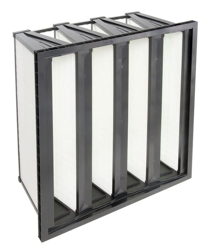 Camfil Opakfil ES Series Glass Fibre Compact V-Type Filter, F7 Grade, 592 x 592 x 296mm