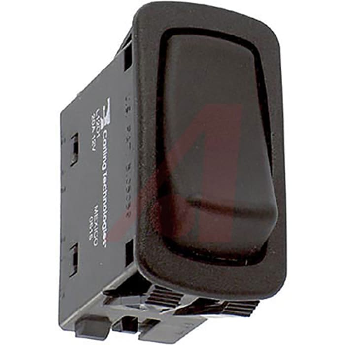Carling Technologies SPST, (On)-Off Rocker Switch Panel Mount