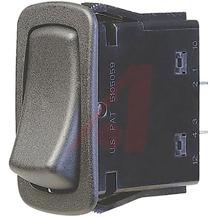 Carling Technologies SPST, On-Off Rocker Switch Panel Mount