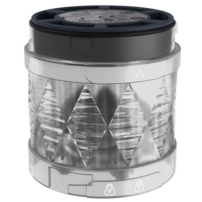 Schneider Electric Harmony XVU Series White Steady Effect Beacon, 24 V ac/dc, LED Bulb, DC, IP65