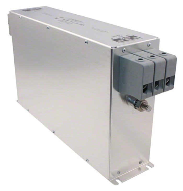 Schaffner, FN258 100A 3 x 480/277 V ac 0 → 60Hz, Chassis Mount RFI Filter, Terminal Block 3 Phase