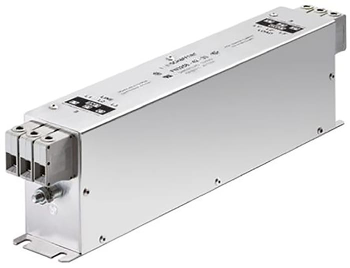 Schaffner, FN3258 100A 480/277 V ac 0 → 60Hz, Chassis Mount EMC Filter, Terminal Block 3 Phase