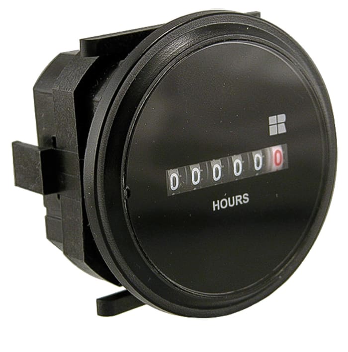 Trumeter 732 Hour Meter, 6 Digit Analogue, 10 → 80Hz, 10 → 80 V dc