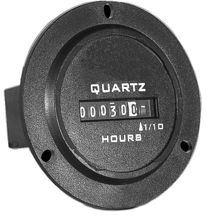 Trumeter 722 Hour Meter, 6 Digit Analogue, 50Hz, 90 → 264 V ac