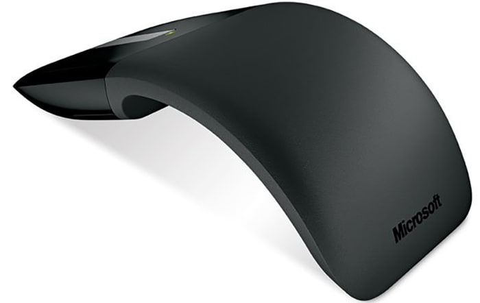 RVF-00050 Microsoft | Microsoft Arc Touch 3 Button Wireless Compact  BlueTrack Mouse Black | 883-7431 | RS Components