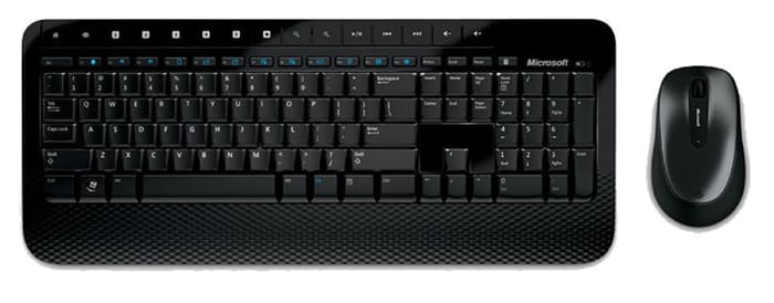 Microsoft Wireless Keyboard and Mouse Set QWERTY UK Black