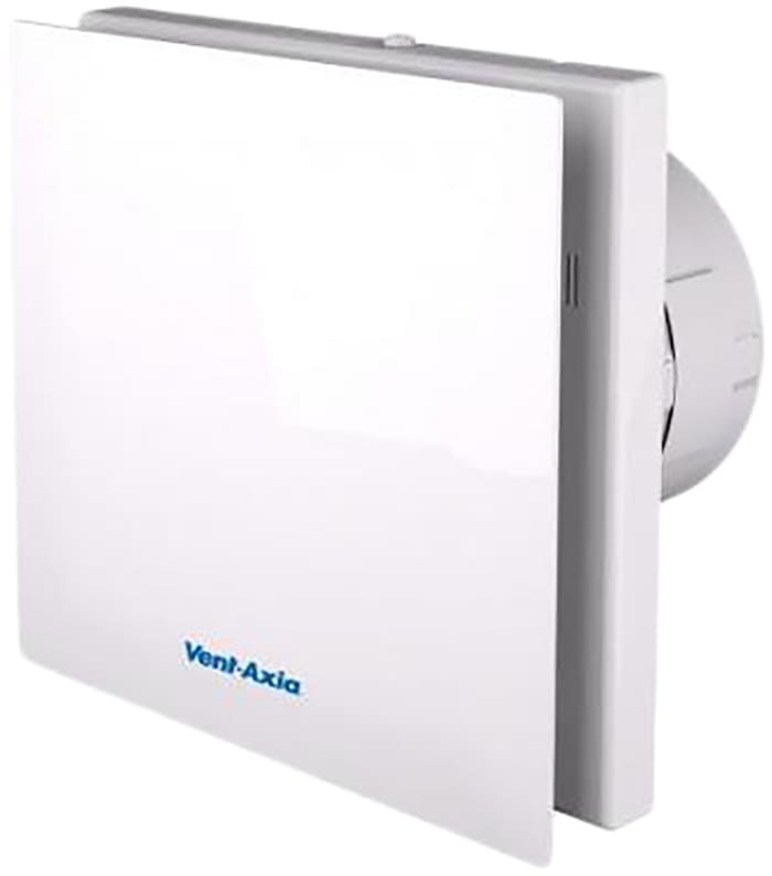 Vent-Axia VASF100 B VASF100 Rectangular Wall Mounted Extractor Fan, Ventilation, 26dB(A), Backdraught Shutters, High