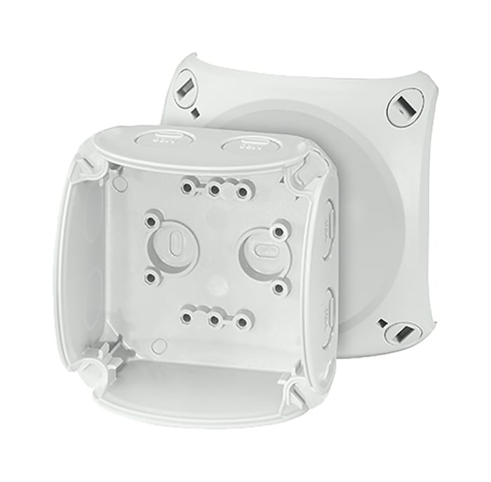 Boîte de jonction en Polycarbonate 93 x 93 x 62mm 7 voies