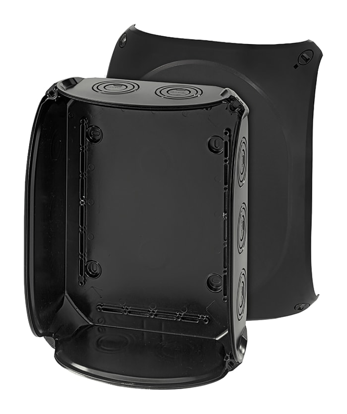 HENSEL ENYCASE DK Series Black Polycarbonate Junction Box, 295 x 225 x 122mm