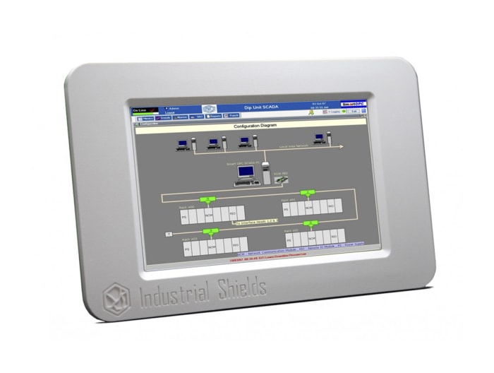 IS.TBerry.base Industrial Shields Pantalla táctil HMI Industrial Shields de 10,1 pulg., TFT