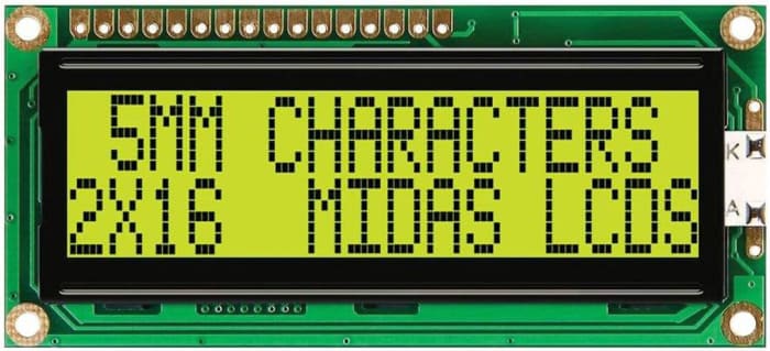 Midas MC21605G6WD-SPTLY Монохромный ЖК дисплей