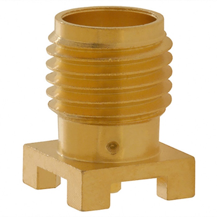 Cinch Connectors SMA Series, Jack Surface Mount, 50Ω, Solder Termination, Straight Body