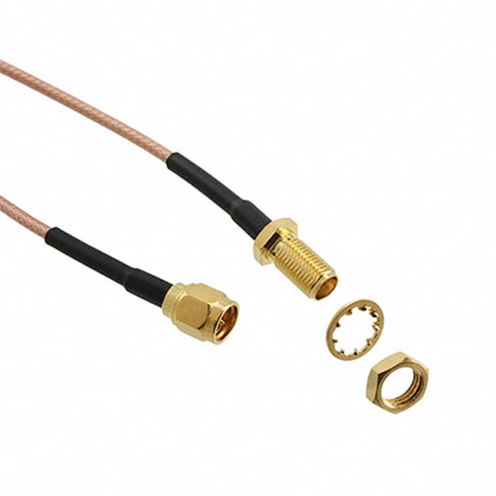 Cinch Connectors 415 Series Coaxial Cable, 914.4mm, RG316DS Coaxial, Terminated