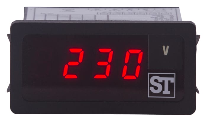 Sifam Tinsley Beta 90 7 Segment Display Digital Panel Multi-Function Meter for Voltage, 22.2mm x 48mm