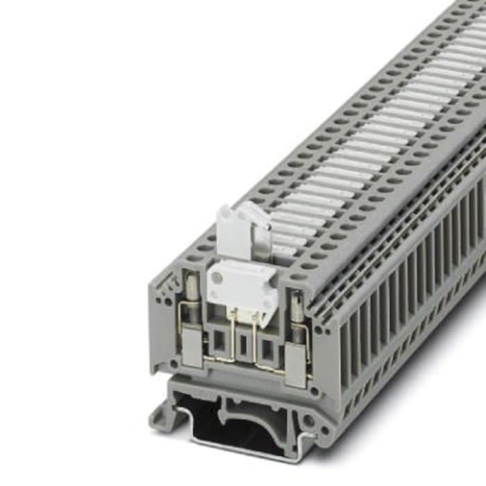 Phoenix Contact 3104068 MTK-P/P M.WEISSEN TRENNMESSERN Series Grey, Single-Level, Screw Termination