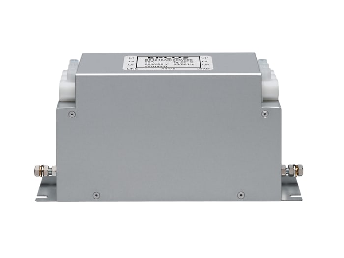 EPCOS, B84243A 25A 530 V ac 50Hz, Chassis Mount EMC Filter, Terminal Block 3 Phase