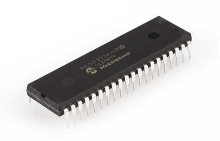Microchip, 8bit PIC, PIC16F Microcontroller, 20MHz, 14.3 kB, 256 B Flash, 40-Pin PDIP