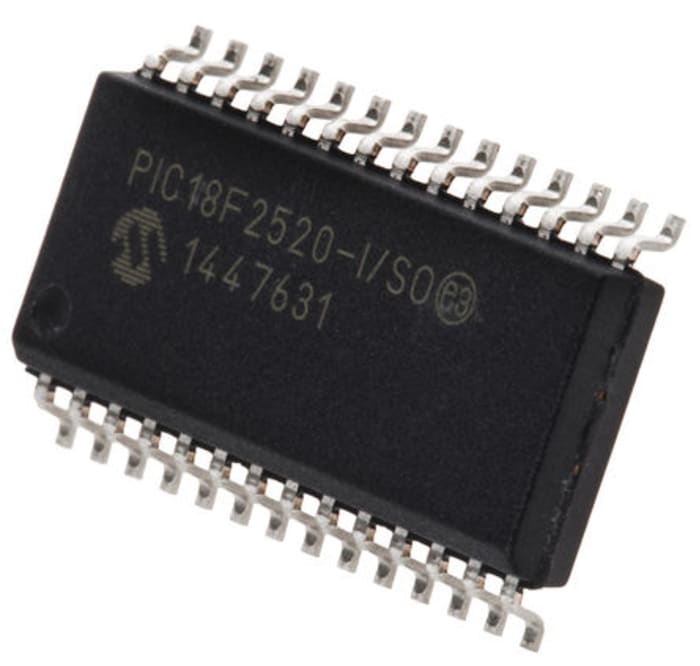 Microchip, 8bit PIC, PIC18F Microcontroller, 40MHz, 32 kB, 256 B Flash, 28-Pin SOIC