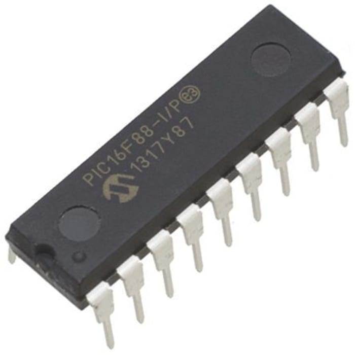Microchip, 8bit PIC, PIC16F Microcontroller, 20MHz, 7.168 kB, 256 B Flash, 18-Pin PDIP