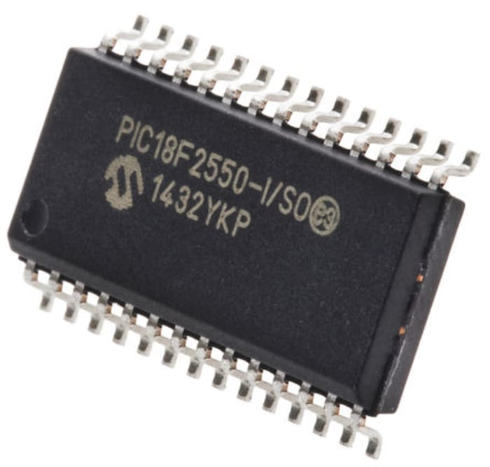 Microchip, 8bit PIC, PIC18F Microcontroller, 48MHz, 32 kB, 256 B Flash, 28-Pin SOIC