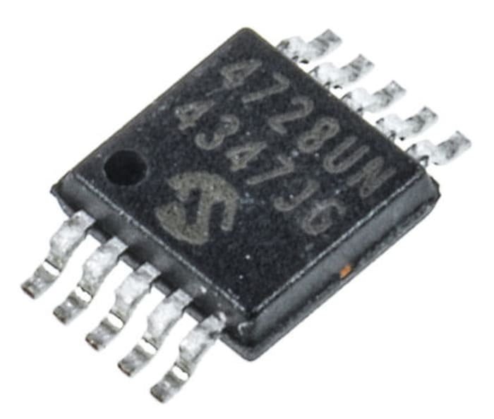Microchip, DAC 12 bit- Serial (I2C), 10-Pin MSOP