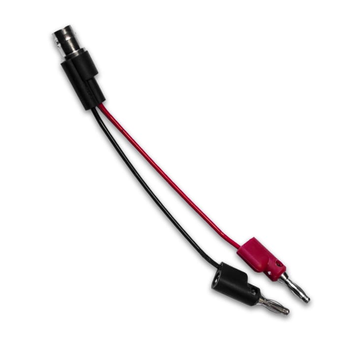 Mueller Electric BNC Test Lead, 5A, 300V ac, Black/Red, 100mm Lead Length