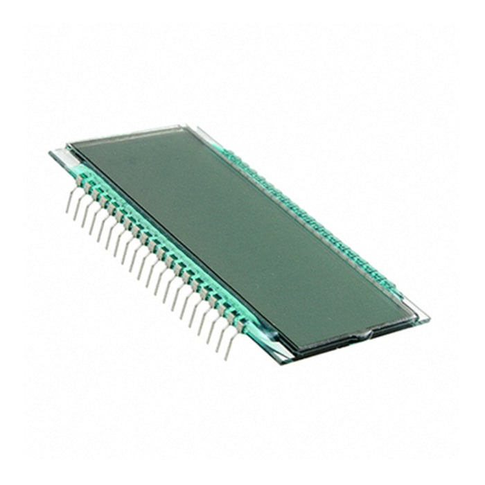 Lumex LCD-S401C71TR 7-Segment LCD Display Grey, 1 Row by 4 Characters, Reflective