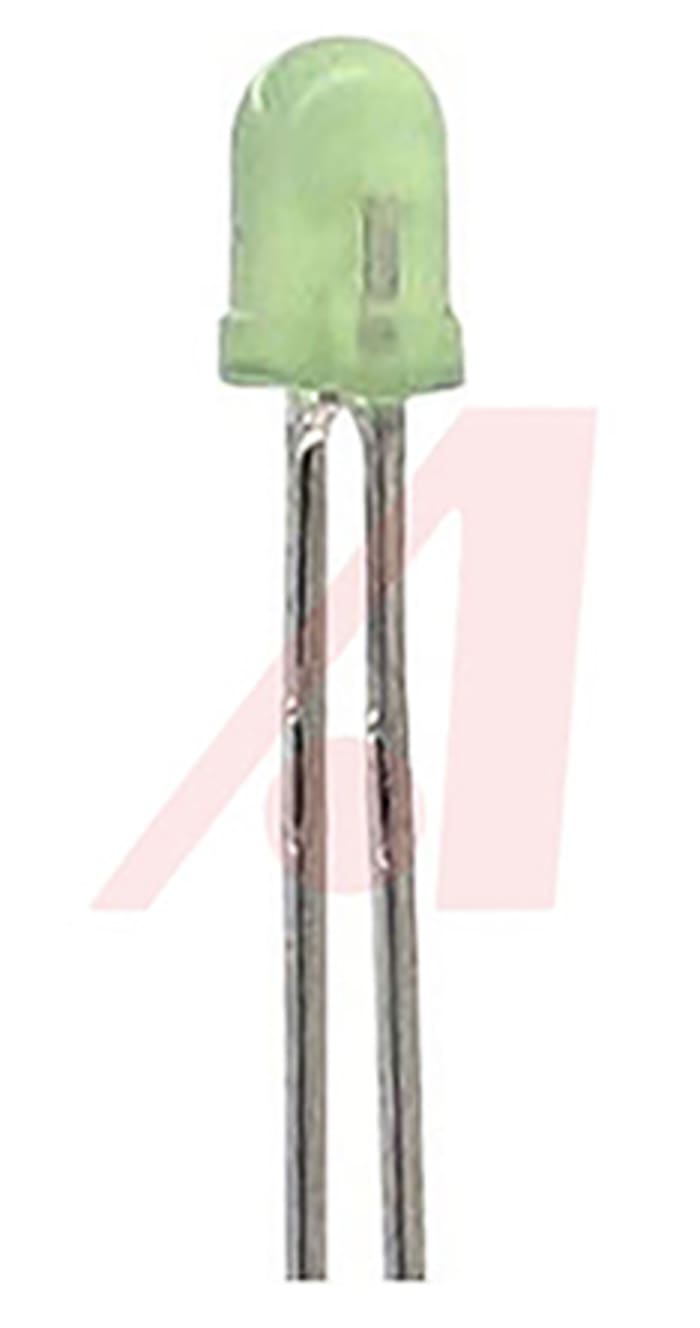 Lumex2.6 V Green LED 3mm Through Hole, SSL-LX3044LGD