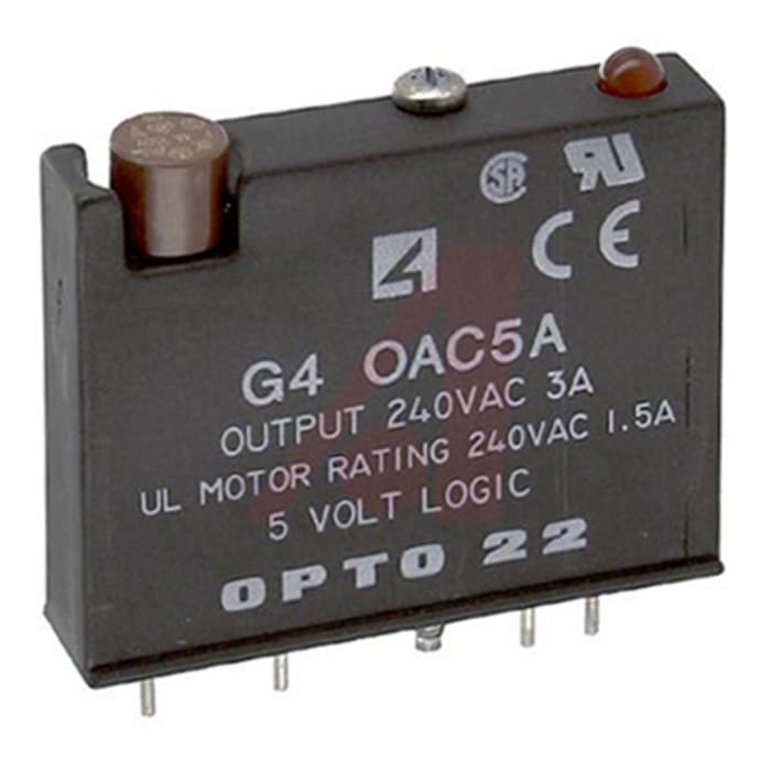 G4oac5a Opto 22 Opto 22 Plc I O Module 48 8 X 12 2 X 41 1 Mm Digital Digital Ac Voltage Snap 24 280 V Ac 8 7903 Rs Components