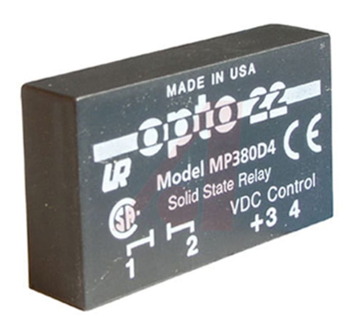 Opto 22 Solid State Relay, 4 A Load, PCB Mount, 380 V ac Load, 32 V dc Control