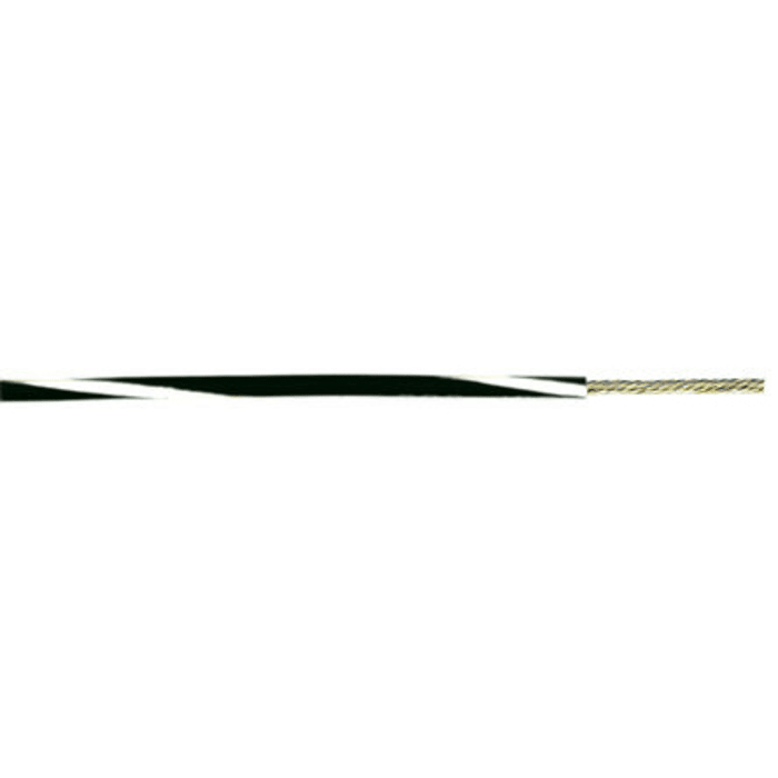 Alpha Wire Black/White 0.52 mm² Hook Up Wire, 20 AWG, 10/0.25 mm, 305m, PVC Insulation, 3053 WB001