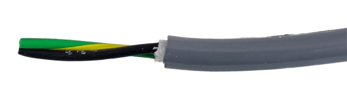 Câble de commande Alpha Wire Ecogen Ecoflex PUR 600 V, 2 x 0,78 mm², 18 AWG, gaine en PUR, Gris, 30m