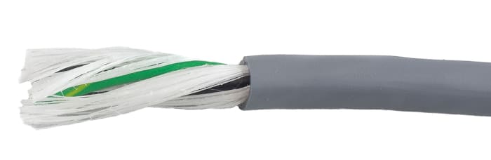 Câble de commande Alpha Wire Ecogen Ecoflex PUR 600 V, 3 x 1,33 mm², 16 AWG, gaine en PUR, Gris, , 30m