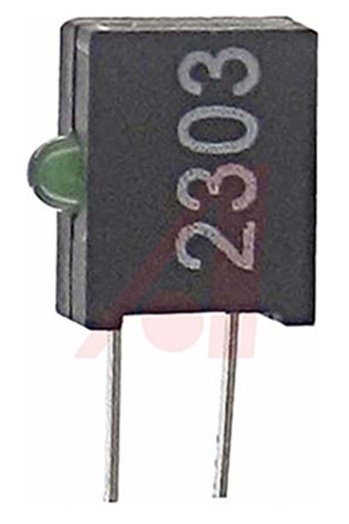 Dialight 555-2303F, Green Right Angle PCB LED Indicator 2mm (T-3/4), Through Hole