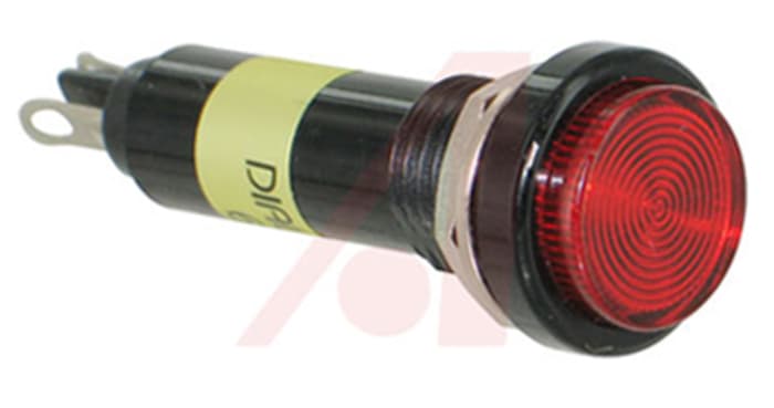 Dialight Red Panel LED, 6V dc, 10.3mm Mounting Hole Size