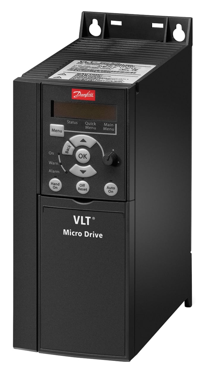 Danfoss Inverter Drive, 7.5 kW, 3 Phase, 400 V ac, 15.5 A, VLT FC51 Series