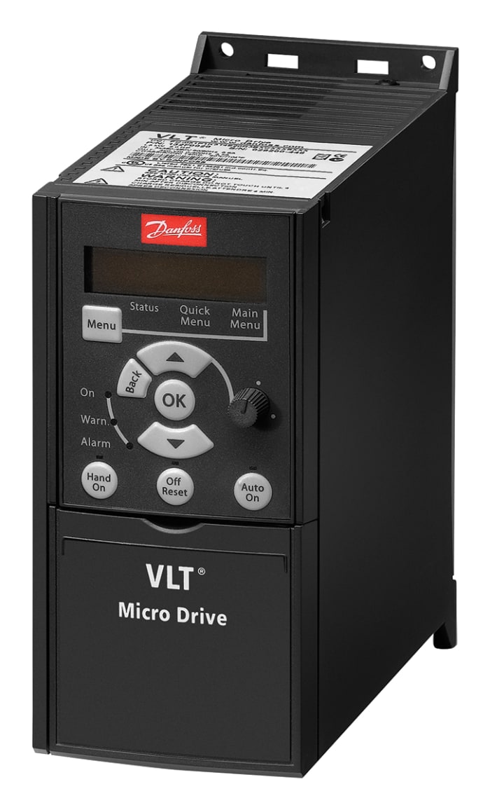 132F0012 Danfoss Danfoss Inverter Drive, 1.5 kW, 3 Phase, 230 V ac, 6