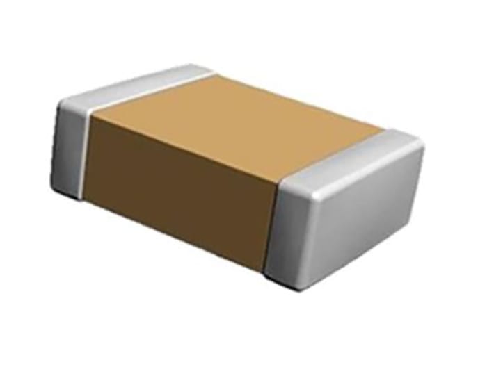 KEMET 1μF Multilayer Ceramic Capacitor MLCC, 100V dc V, ±10% , SMD