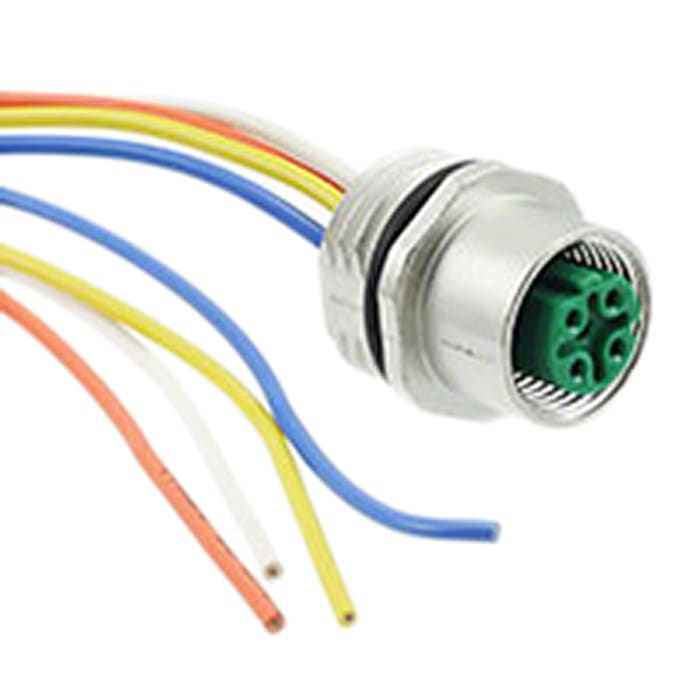 Conector TE Connectivity hembra de 5 vías hembra, Montaje en Panel, IP67