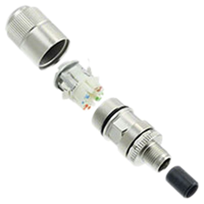 TE Connectivity Circular Connector, 8 Contacts, Cable Mount, M12 Connector, Plug, Male, IP67