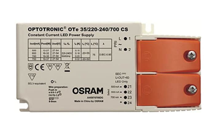 Osram, 27 → 54V Output, 35W Output, 700mA Output, Constant Current