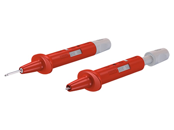 Multi Contact Spring Loaded Test Probe, 2mm Tip, 1kV, 4mm Socket, 1A