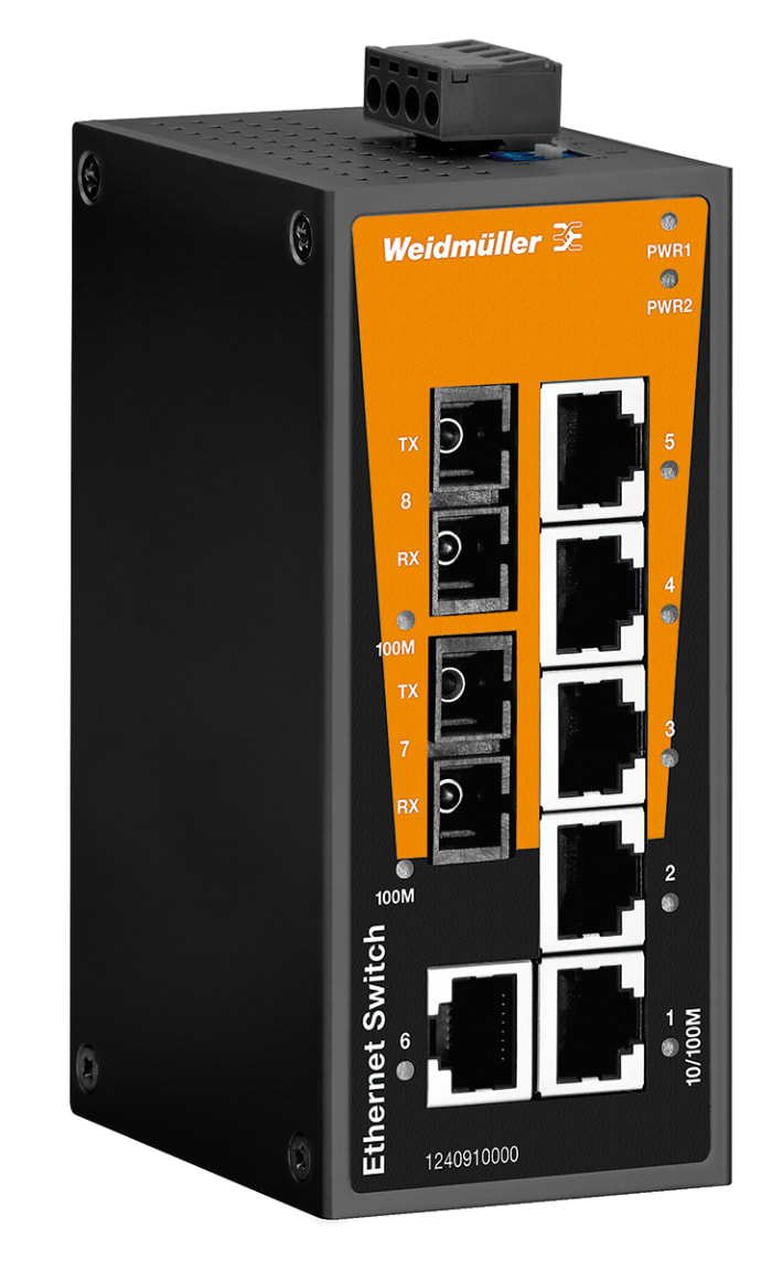 1240910000 Weidmuller Weidmuller DIN Rail Mount Unmanaged
