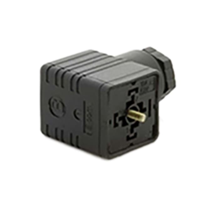 Connecteur de solénoïde, Femelle, 2P+E, Vis 10A, 250 V c.a., PG11