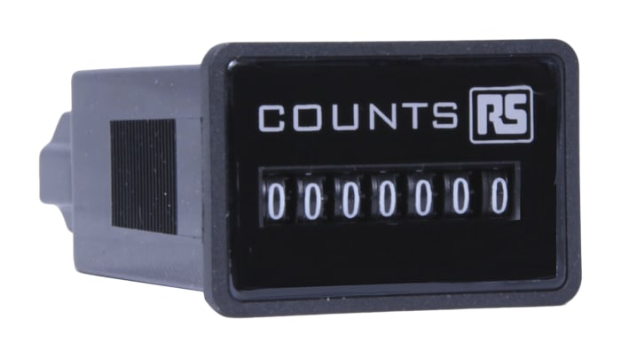 RS PRO Impulse Counter, 7 Digit, 10Hz, 12 V dc